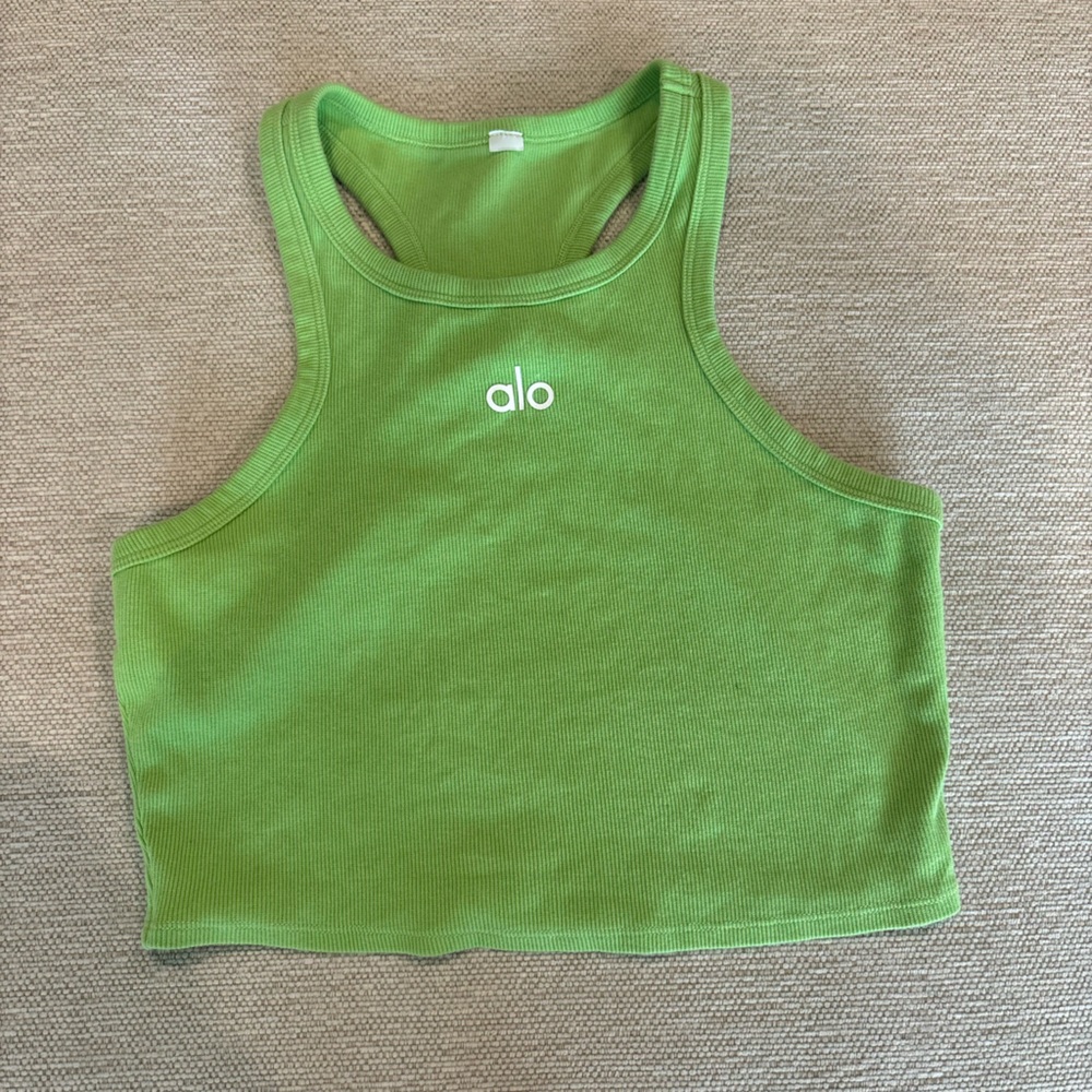 ALO Yoga Green Tank Top